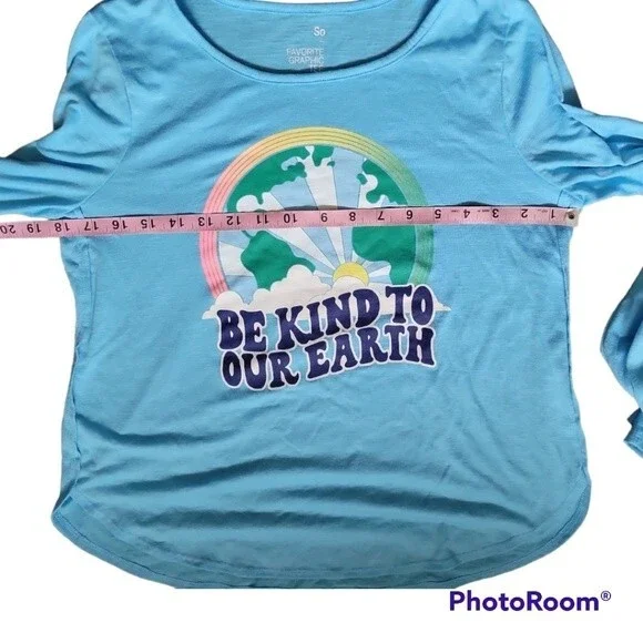 'BE KIND TO OUR EARTH' SO 3/4 SLEEVE TOP - 16 PLUS - Picture 6 of 7
